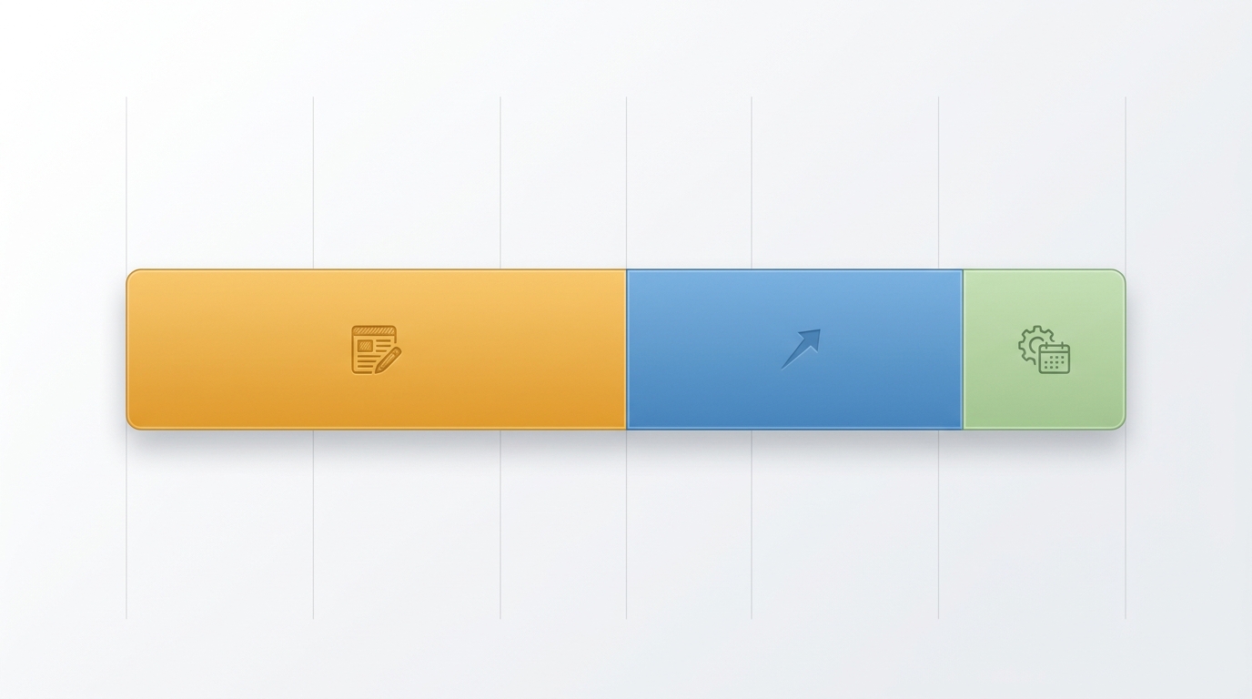 Pie or bar chart showing marketing budget allocation — 3% to 6% of revenue spent on marketing, with $200 to $1,000 monthly range for small restaurants broken into content, ads, and management tools