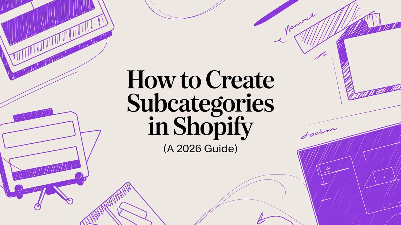 How to Create Subcategories in Shopify (A 2026 Guide)
