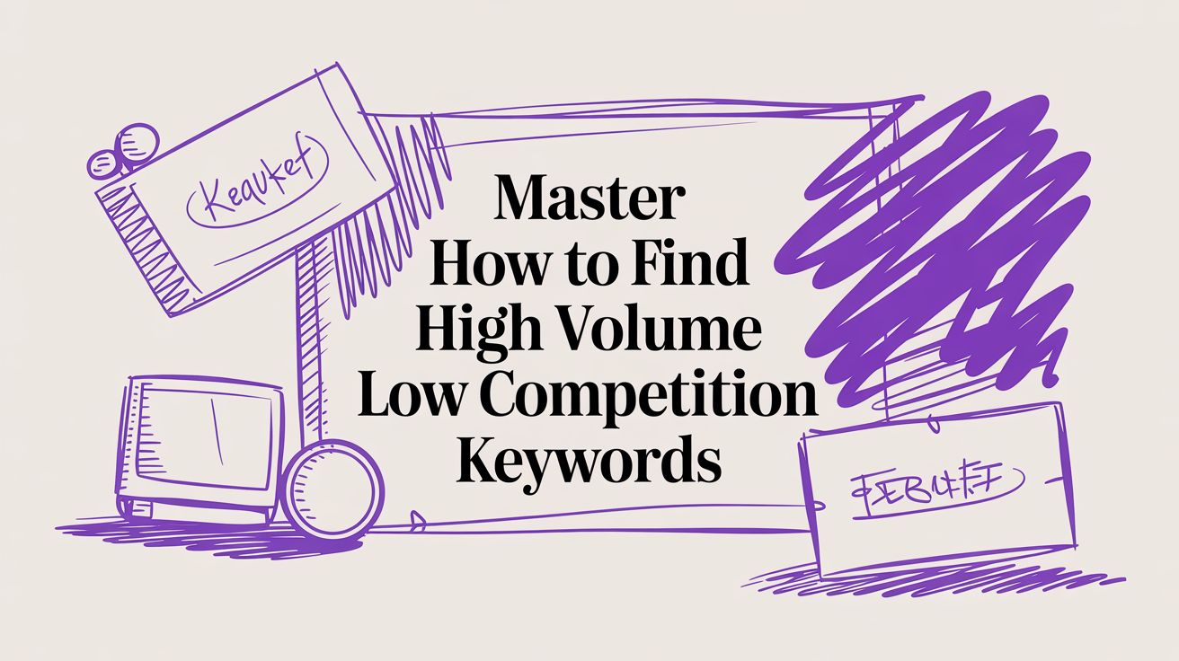 Master How to Find High Volume Low Competition Keywords
