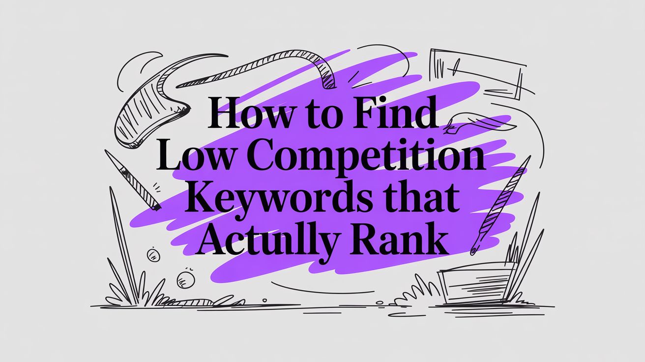 How to Find Low Competition Keywords That Actually Rank