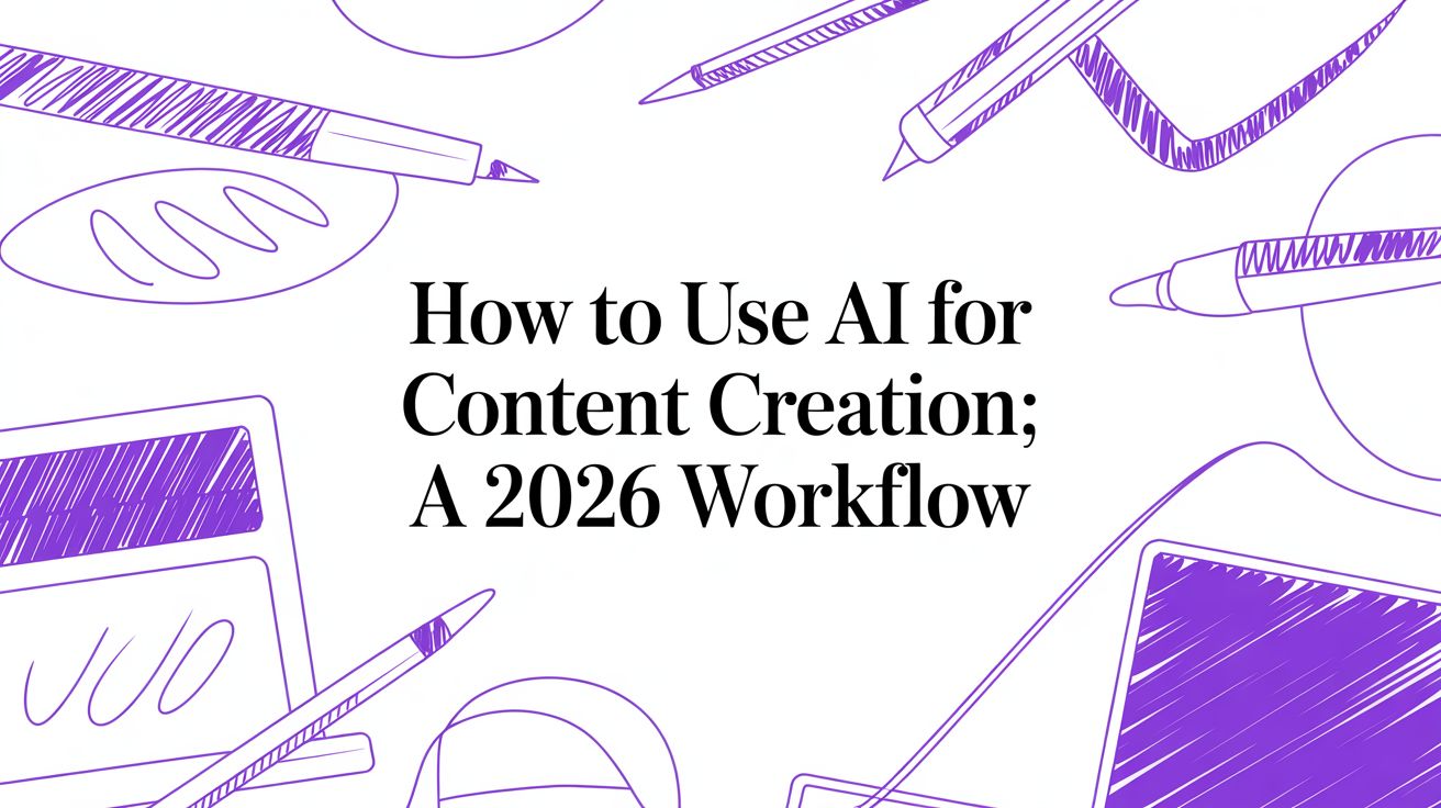 How to Use AI for Content Creation: A 2026 Workflow